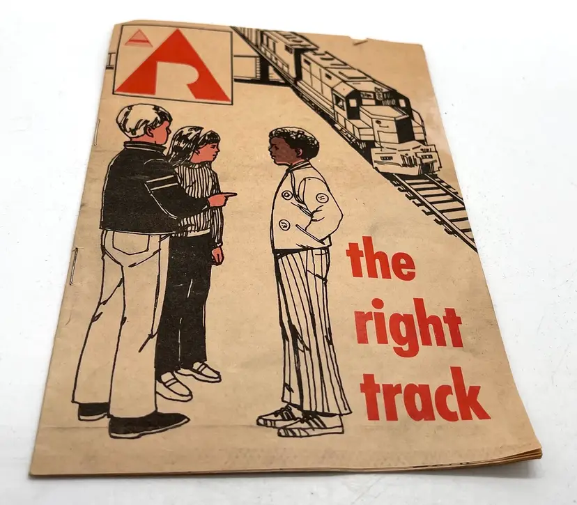 1960s Grand Trunk Western Railroad Children’s Safety Brochure Illustrated