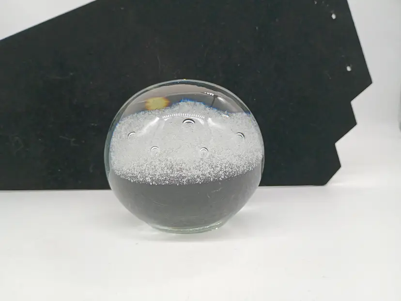 Rosenthal Studio Line Bullicante Microbubble Vortex Paperweight Signed