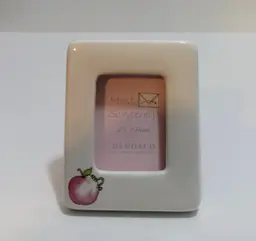 Inchworm Over An Apple Picture Frame