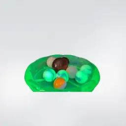 Glowing Marbles And Dish