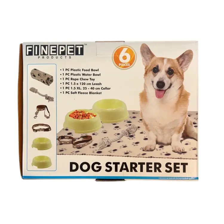 FinePet Dog Starter Set Essentials 6pcs New