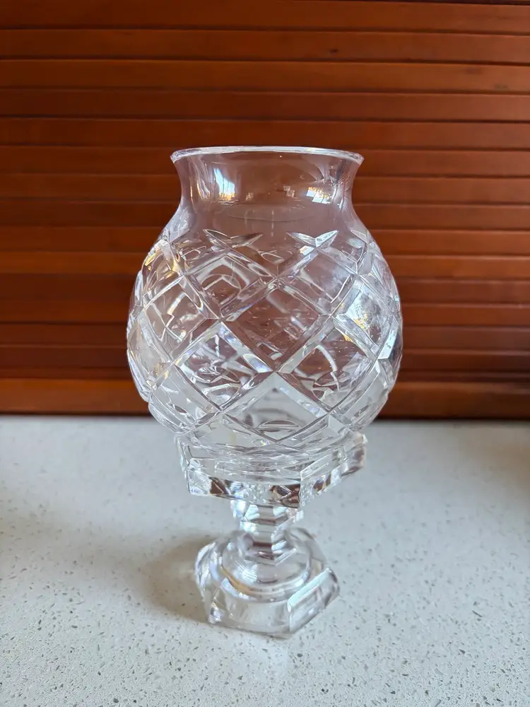 Crystal Hurricane Candle Holder