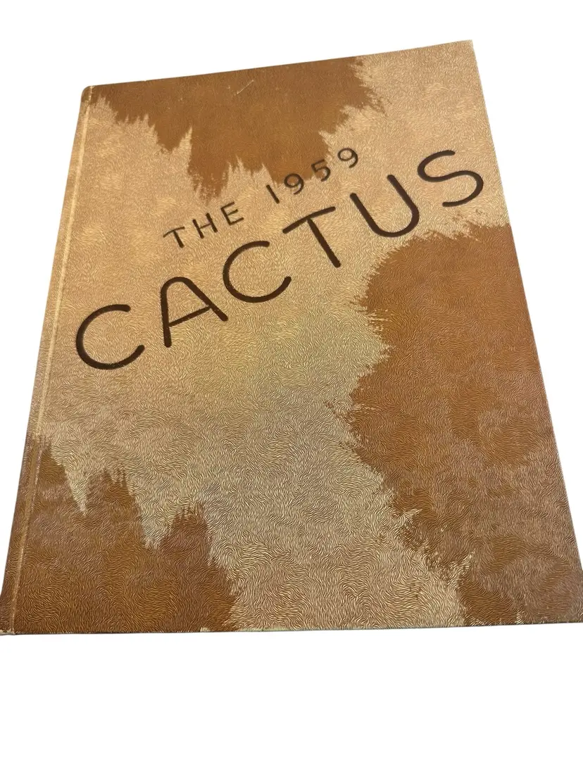 The Cactus 1959 University Of Texas Yearbook Athletes Faculty Students Clubs Vintage