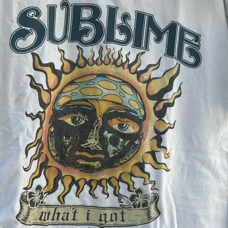 Sublime “what I Got” Printed White T-shirt, Official Merchandise