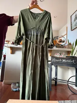 Long Green Dress Size L