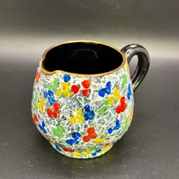 Small Painted Milk Jug Creamer England 2.75”