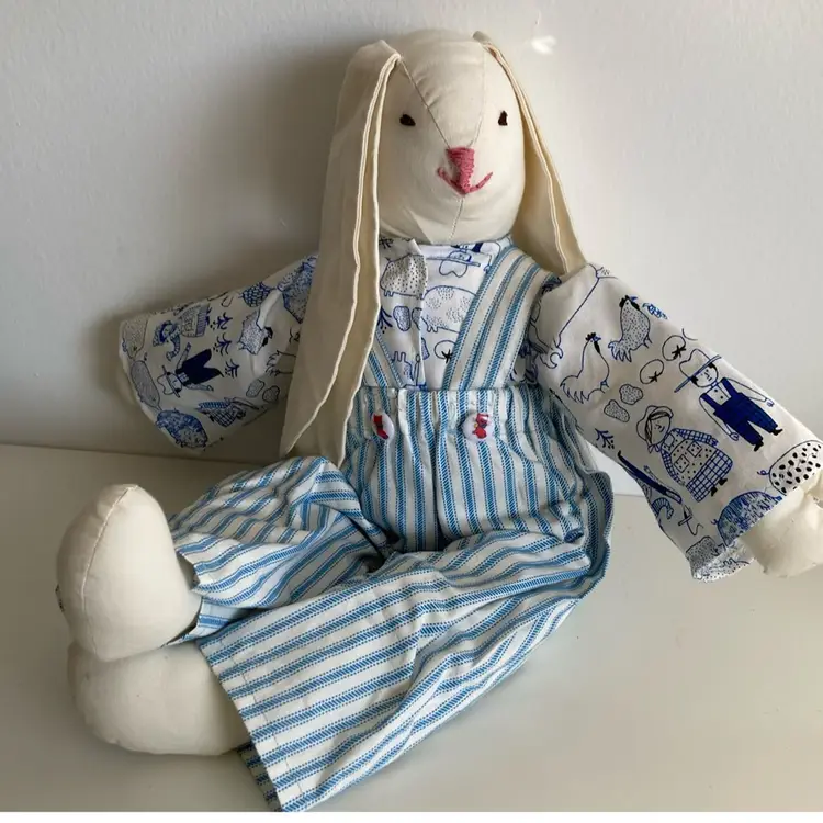 Vintage 18” Country Bunny Plush