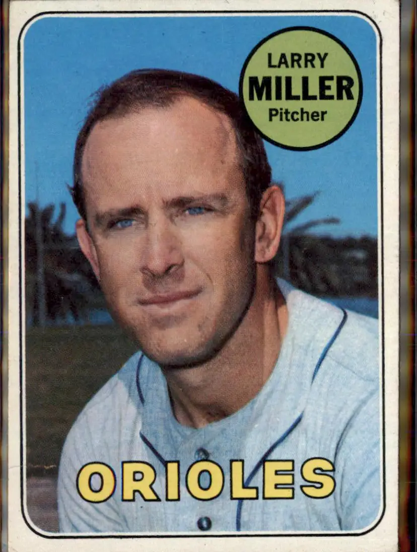 1969 Topps #323 Larry Miller - (pk3) - Baltimore Orioles