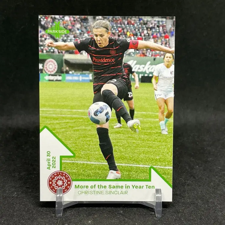 Christine Sinclair 2022 Parkside Pronto NWSL Week 1 SP Soccer Card /597 Thorns