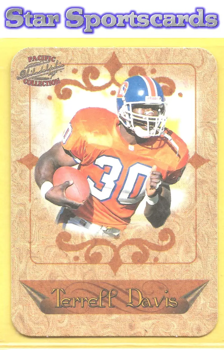 1997 Pacific Philadelphia #7 Terrell Davis Photoengravings Denver Broncos