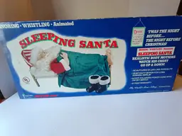 70's Telco Motion-ettes Animated "Sleeping Santa"