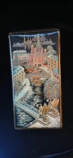 Russian Kholuvi Laquer Trinket/ Jewelry Box