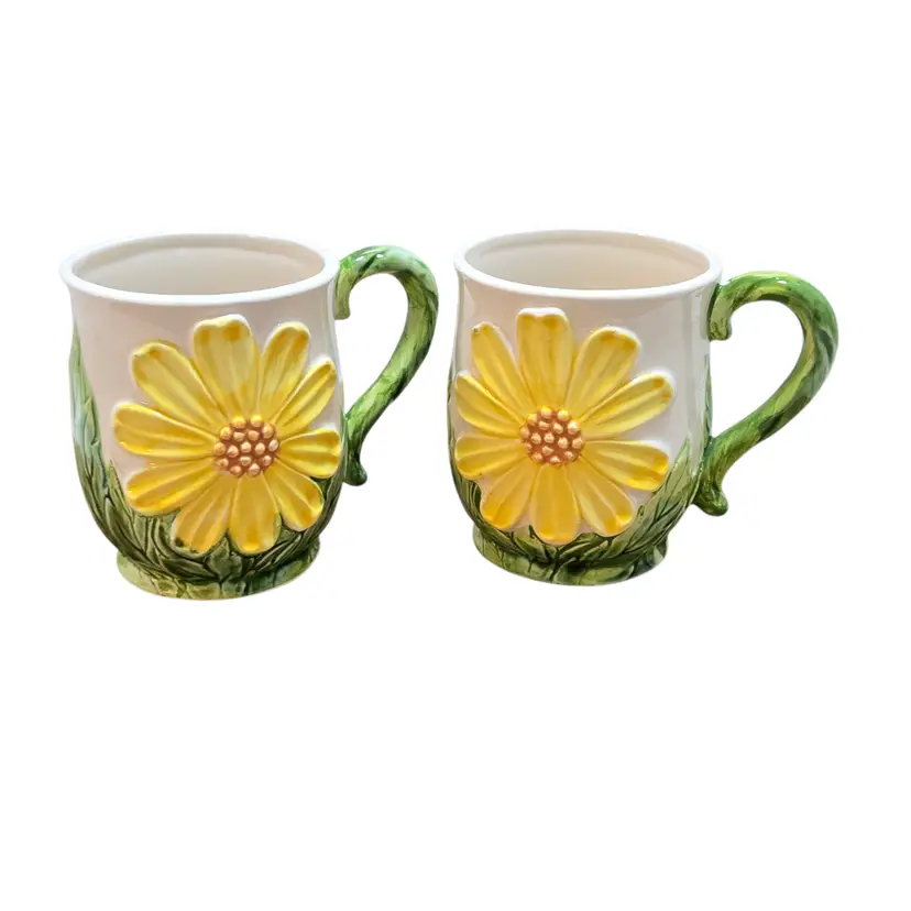 MCM Yellow Daisies Tea Cups