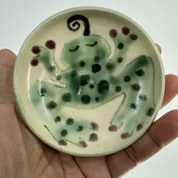 Handpainted Frog Trinket Dish