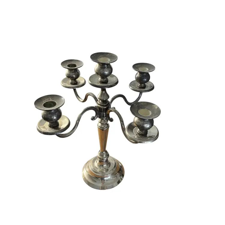 Silverplated candelabara