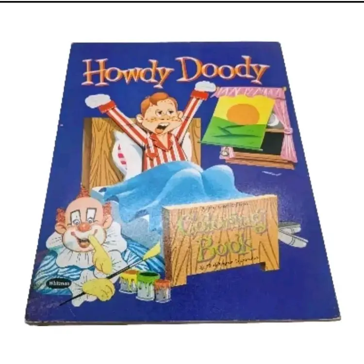 Howdy Doody Coloring Book 1956 Whitman One Page Colored