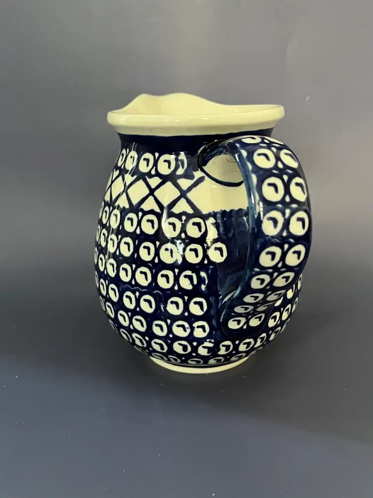 Classic Boleslawiec Polish Art Pottery 6”Tall Jug Style Pitcher