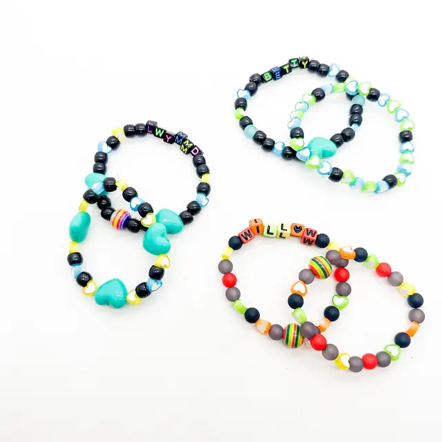 Eras Tour Friendship Bracelets Trading Stretch Beaded Handmade Set of 6 B25