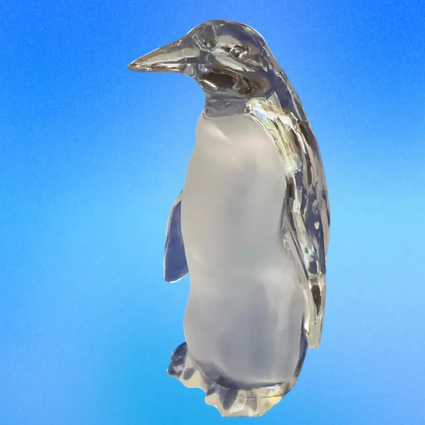Vintage Lucite Penguin Staring Straight Ahead