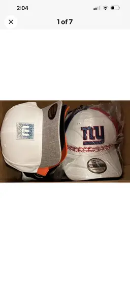 Lot Of 20 New Men’s Hats NFL NCAA Falcons, Clemson, Giants And More