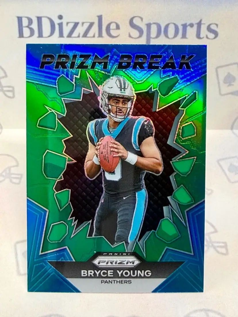 2023 Panini Prizm Bryce Young Prizm Break Prizms Green #PB-3