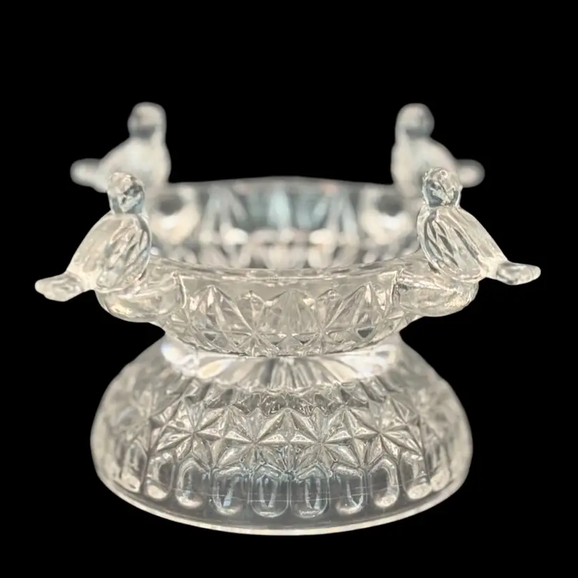 Hofbauer Byrd Crystal Bird Bath 3.5x5.5 Bird Lead Crystal