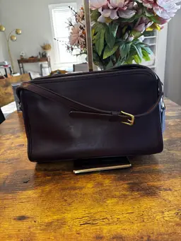 Vintage Coach Sutton Bag 1999 Mahogany Leather Shoulder Bag