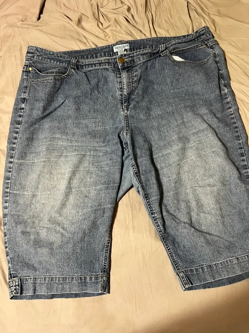 Women’s Size 22 Kim Rodgers Blue Jean Shorts