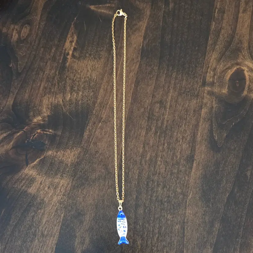 #07 Handmade Fish Charm Necklace