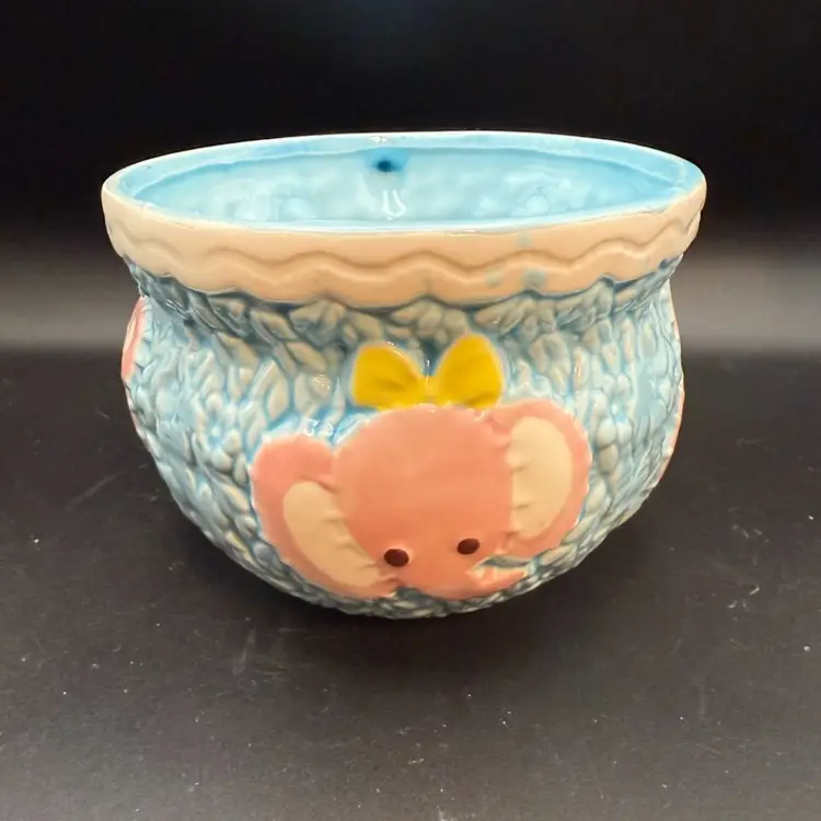 Vintage Relpo 2302 Ceramic Baby Planter