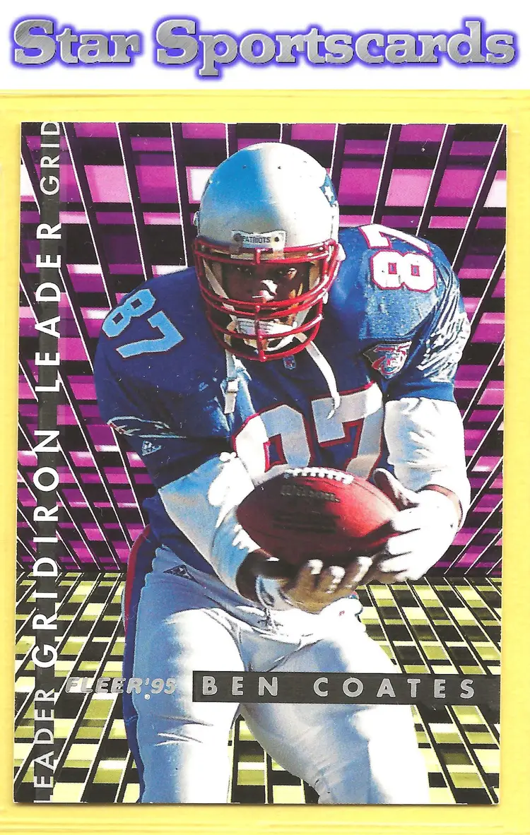 1995 Fleer #2 Ben Coates Gridiron Leaders New England Patriots