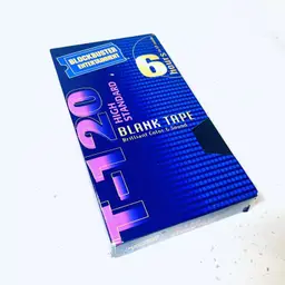 Vintage Blockbuster Blank VHS Tape T-120 6 Hours NEW OLD STOCK