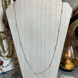 Monet Pearl & gold Tone Necklace