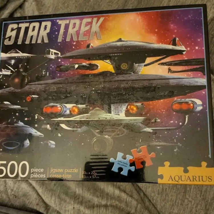 Aquarius Star Trek Ships of The Line Puzzle 1500 Piece Puzzle 33x22 NEW SEALED