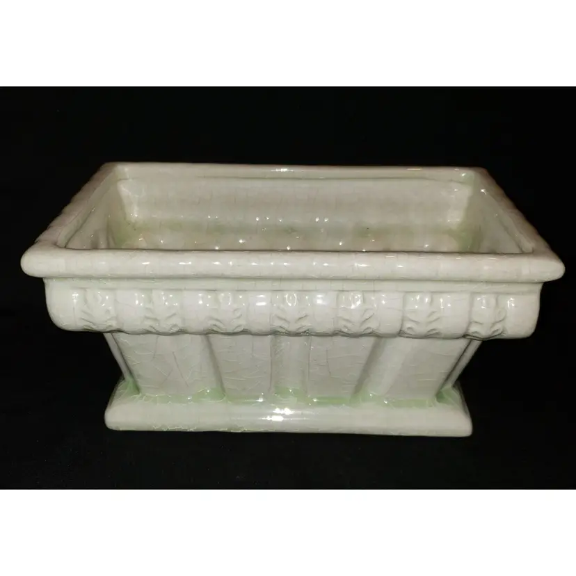 Vintage Ardco Fine Quality Dallas Light Green Rectangular Planter