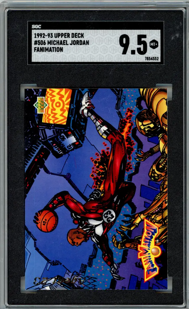 1992-93 Upper Deck MICHAEL JORDAN #506 Fanimation BULLS SGC 9.5 MT+