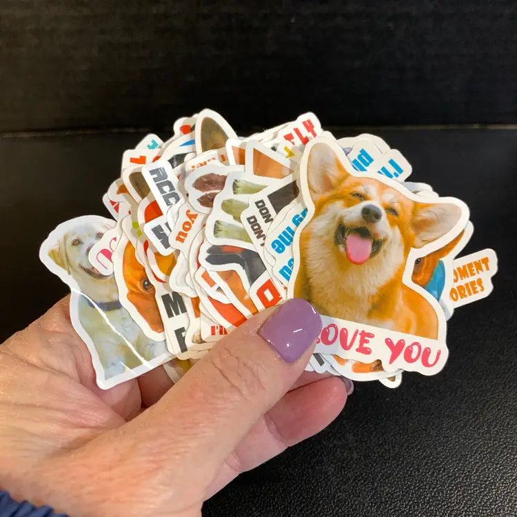 50-Dog Themed Stickers