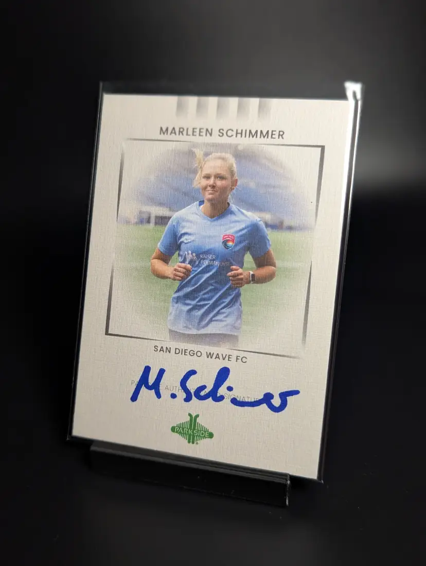 2022 Parkside Paramount NWSL Marleen Schimmer Signature Series Auto San Diego Wave