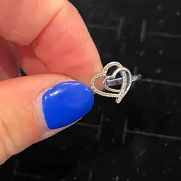 Sz 7 .925 Heart Ring Sterling Silver