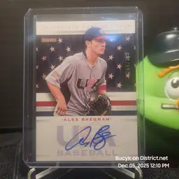2015 Team USA Auto - Alex Bregman Boston Red Sox 260/399