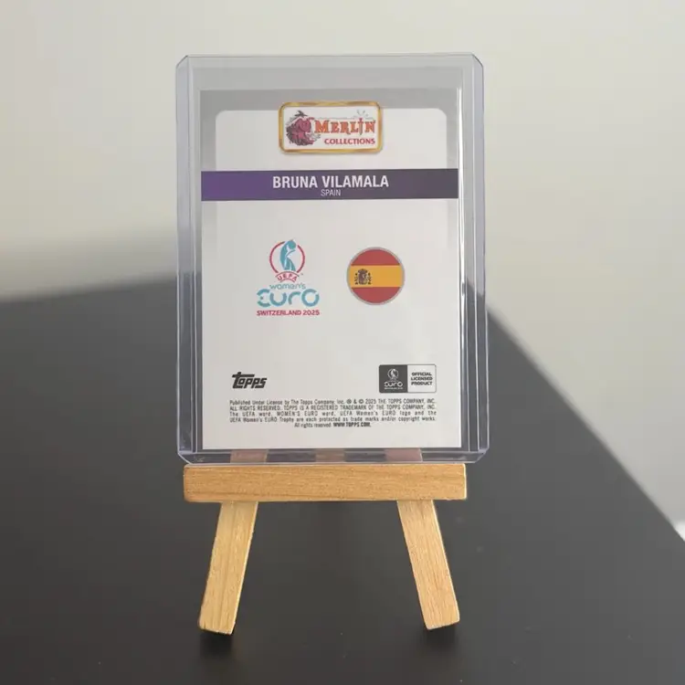 2025 Topps Merlin Women's UEFA Euros Bruna Vilamala /50 National Debut