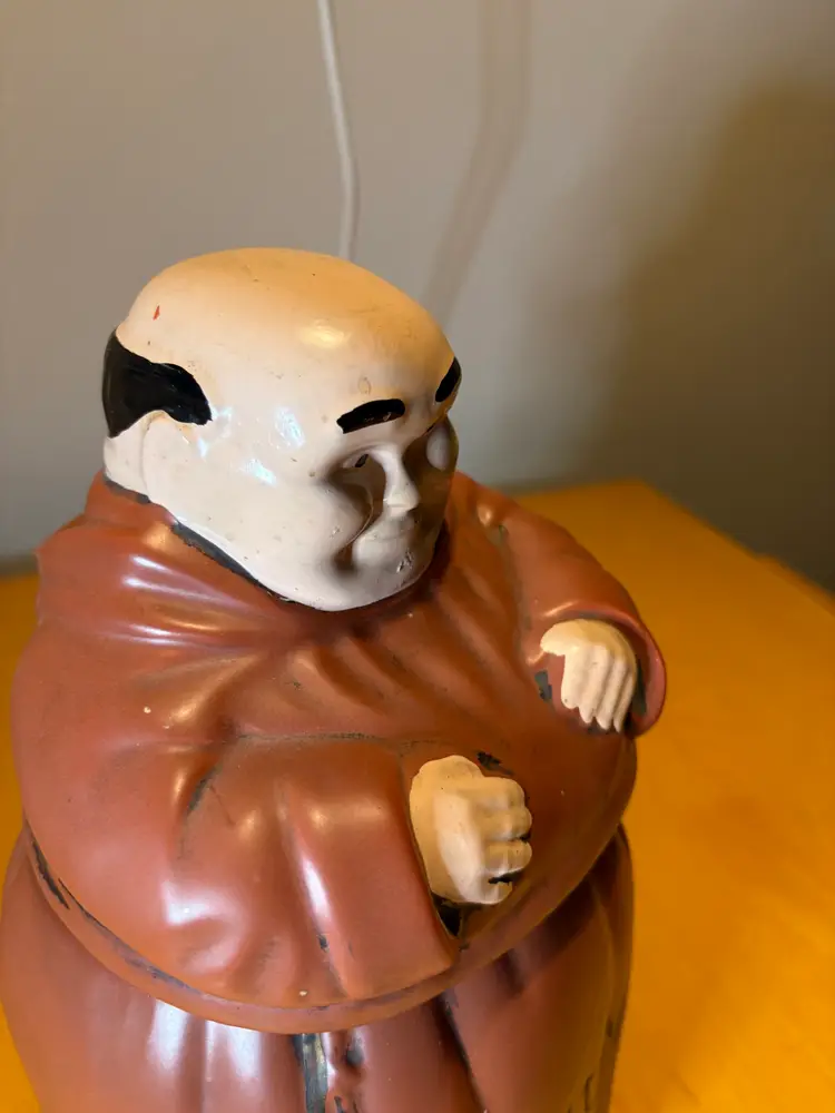 McCoy Friar Monk "Thou Shalt Not Steal" Cookie Jar MCM 1940's