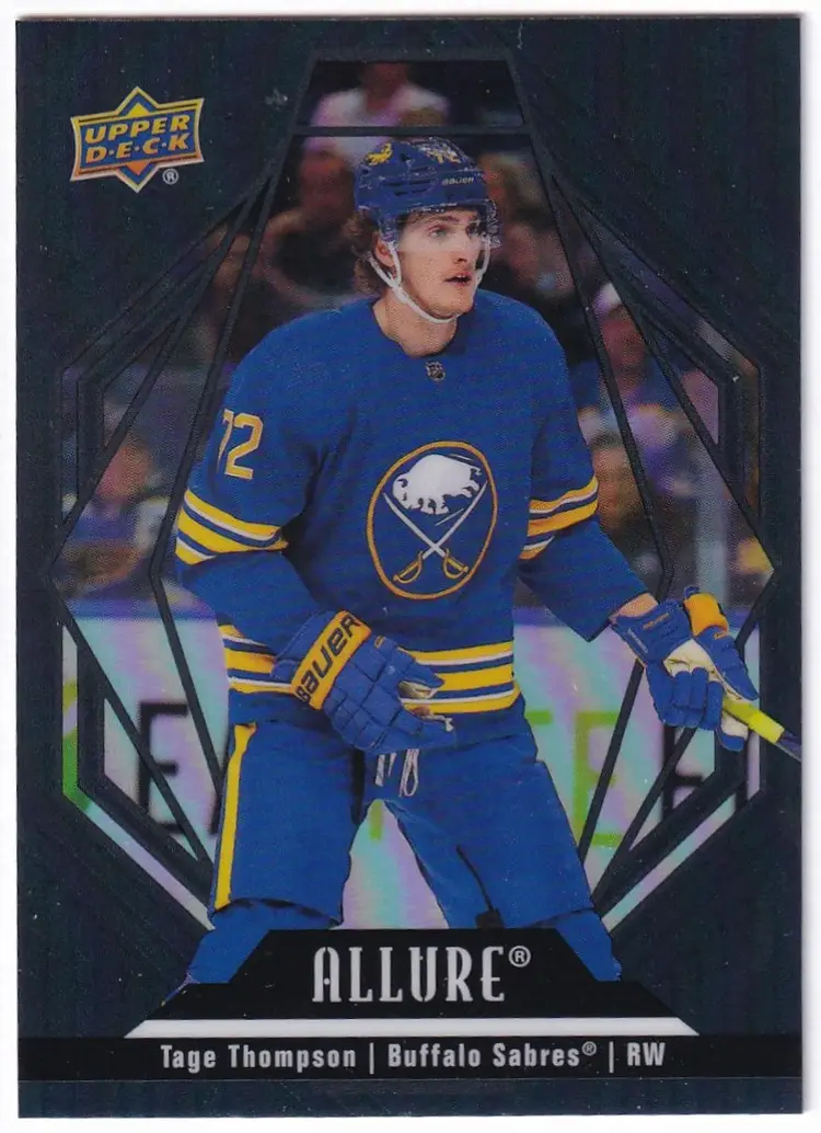 2022-23 Upper Deck Allure Black Rainbow #79 Tage Thompson Buffalo Sabres Hockey Card