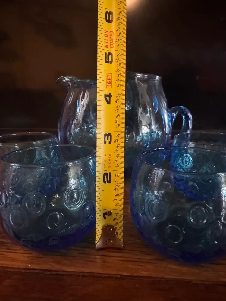 Vintage Italian Pitcher And Cup Set.