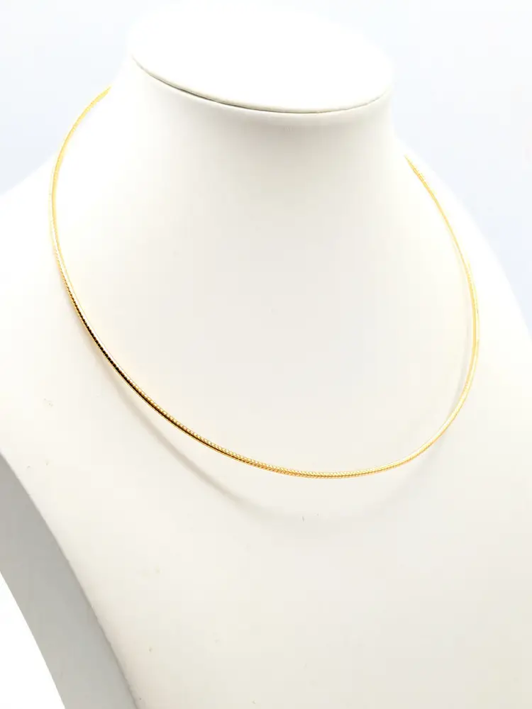 Premiere Designs Gold Tone Omega Chain Necklace