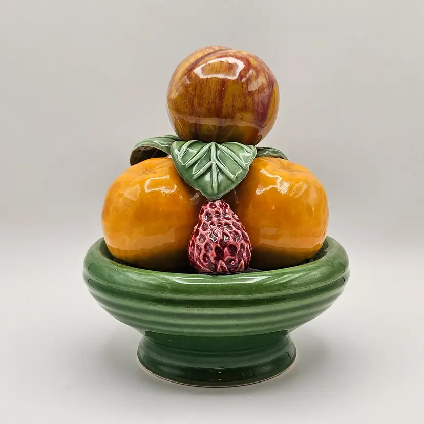 Fruit Bowl Centerpiece Jay Willfred for Andrea Sadek Majolica Vintage Portugal