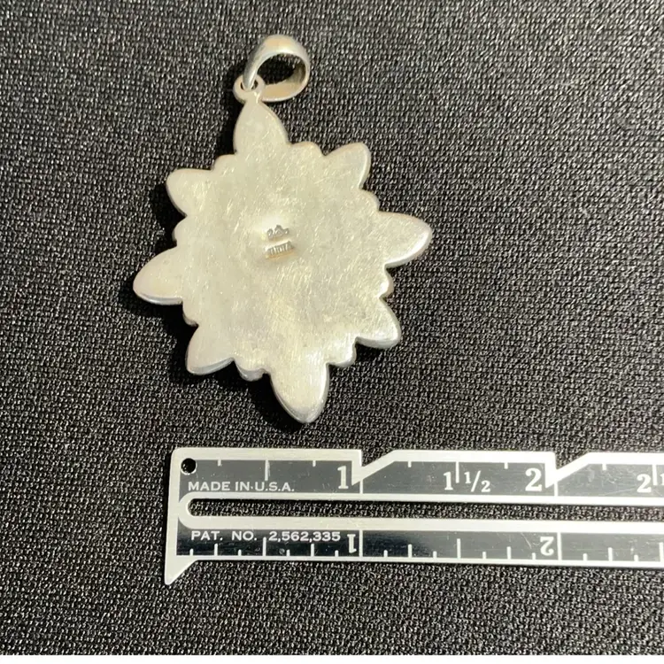 Vintage Doug Paulus Moonstone Amethyst Sterling Silver Pendant