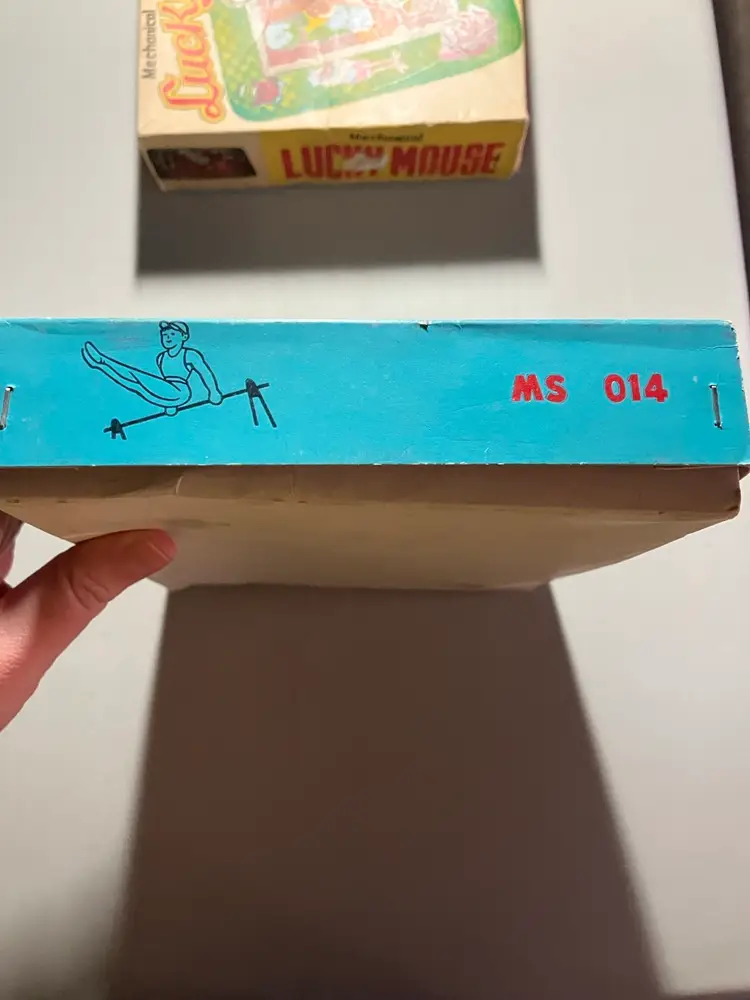 Vintage Chinese Single Bar Exercise Toy In Original Box