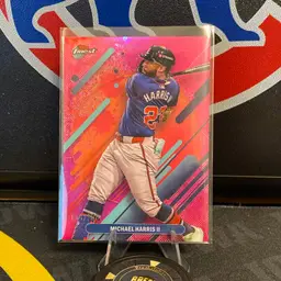 2025 Topps Finest Michael Harris II Rare Magenta Refractor /200 Atlanta Braves