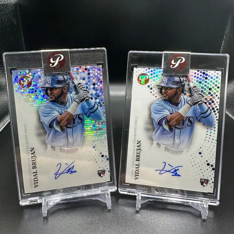 Vidal Brujan 2 Card Lot! 2022 Pristine Auto /99 & Silver Auto